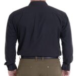 Camisa Lisa Cuello Semi-Italiano Negro 46, 48, 50, 52 y 54 - Imagen 2