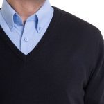 Sweater Clásico Cuello V 4XL negro (AGOTADO) - Imagen 3