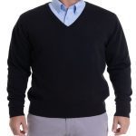 Sweater Clásico Cuello V 4XL negro (AGOTADO)