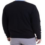 Sweater Clásico Cuello V 4XL negro (AGOTADO) - Imagen 2