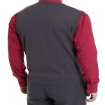 Sweater Sin Mangas Cuello V Gris 4XL (AGOTADO) - Imagen 2