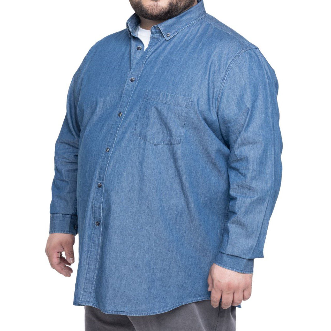 Long Sleeve Camisas De Hombre Talla Grande Talla Camisas Manga Extra Larga  Camisas Informales Extra XL, image size:1280x1280