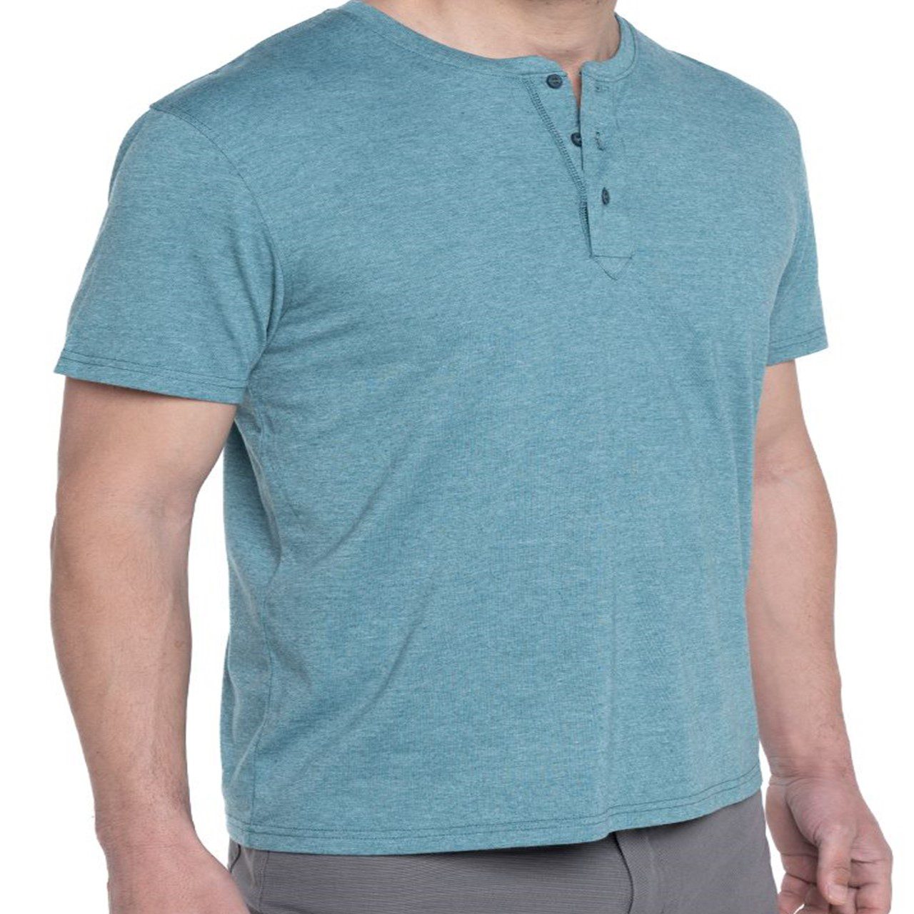 Poleras botones verde petroleo3 Polera Botones 3, 4, 5 y 6XL (variedad colores) - Imagen 4