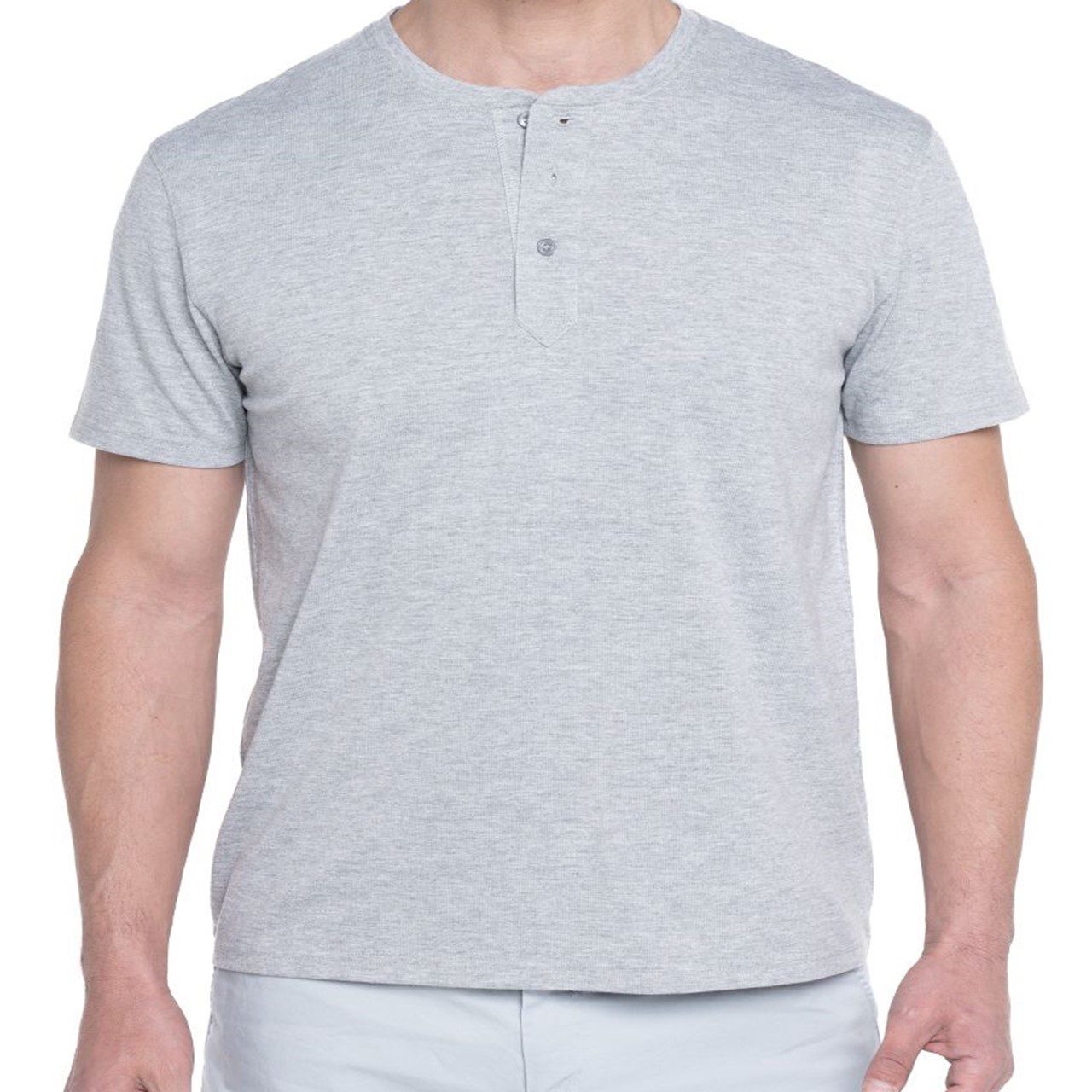 polera botones gris claro2 Polera Botones 3, 4, 5 y 6XL (variedad colores) - Imagen 6