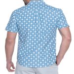 Camisa MC Estampada 4, 5 y 6XL celeste - Imagen 2