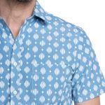 Camisa MC Estampada 4, 5 y 6XL celeste - Imagen 3