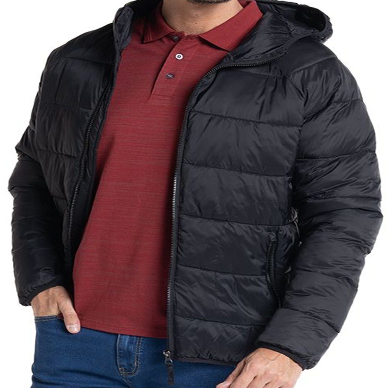 PARKA CAPUCHA NEGRA 3 Parka Con Capucha Negra 3XL - Imagen 4