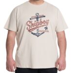 Polera Estampada Frontal 3, 4, 5 y 6XL Beige