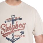 Polera Estampada Frontal 3, 4, 5 y 6XL Beige - Imagen 4