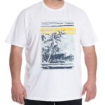 Polera Estampada Frontal 4 y 6XL Blanco
