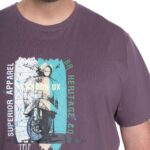 Polera Estampada Frontal 3, 4 y 6XL Lila - Imagen 3