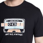 Polera Estampada Frontal 2, 3, 4 y 5XL Negra - Imagen 2