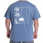 Polera Estampada Espalda 2, 3, 4 y 6XL Celeste - Imagen 2