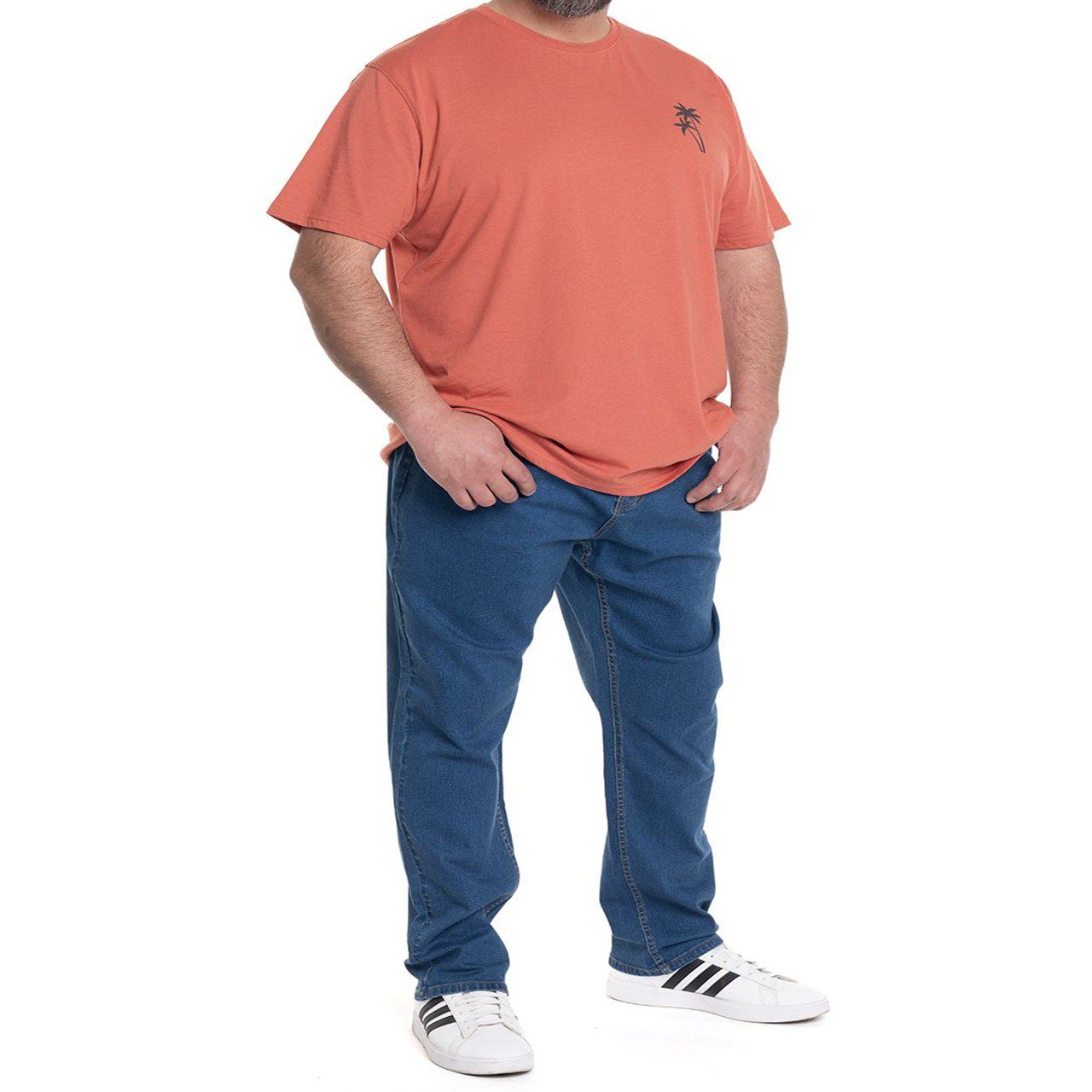 polera print espalda coral 1 Polera Estampada Espalda 2, 3, 4, 5 y 6XL Coral - Imagen 3