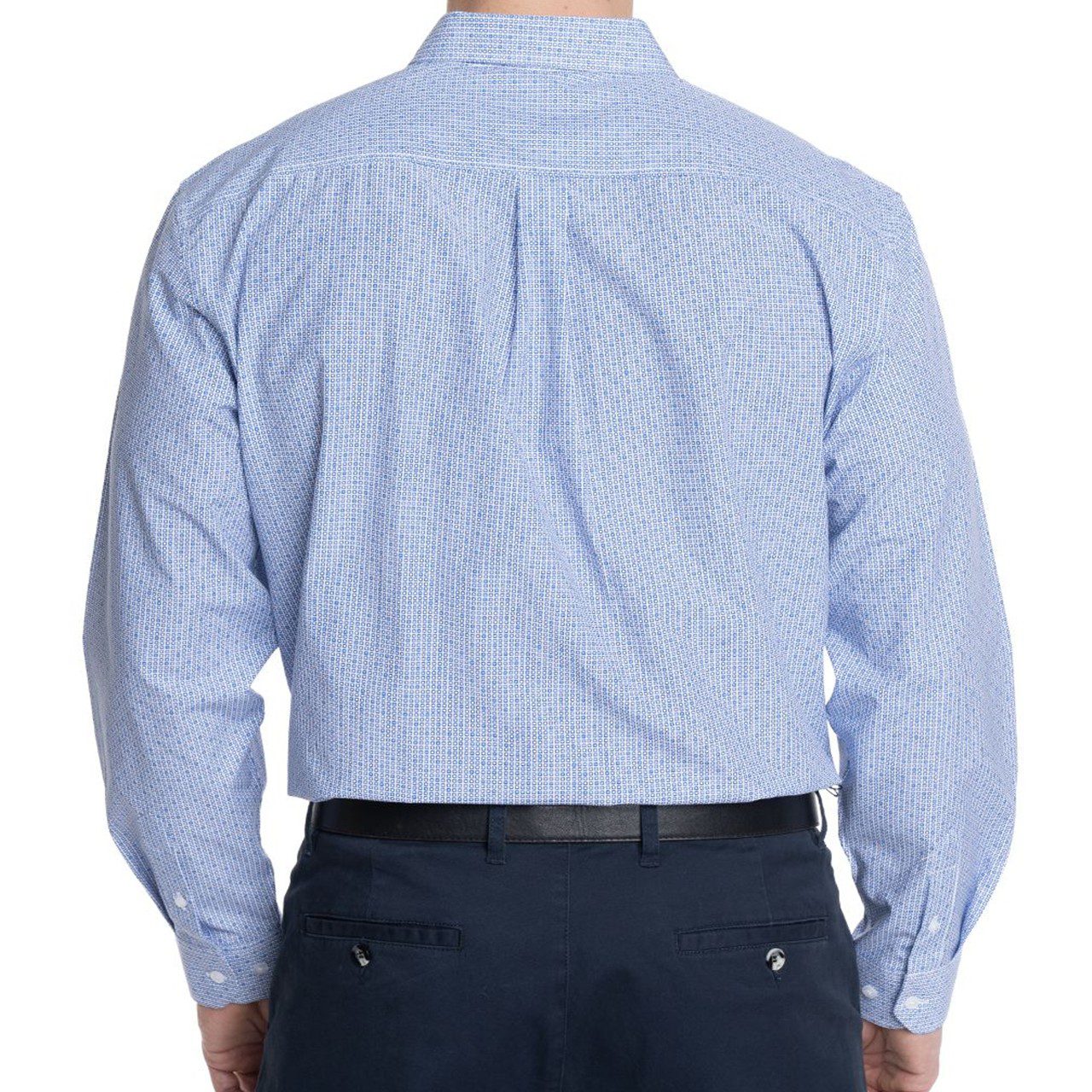 Camisa estampada detalles celeste 1 Camisa Estampada 2, 3 y 4XL Diseño577 - Imagen 3