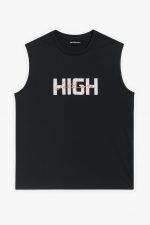 Polera Estampada Sin Mangas Negra 3, 4 y 6XL - Imagen 2